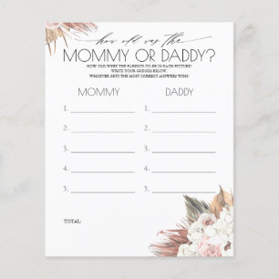 How Old Were Mum And Dad Photo Game Baby Shower