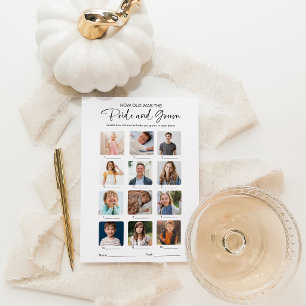How Old Were They Bride And Groom Bridal Shower Invitation