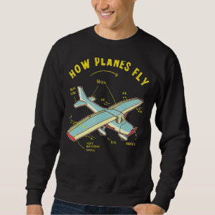 How Planes Fly Aerospace Engineer Engineering Fan Sweatshirt