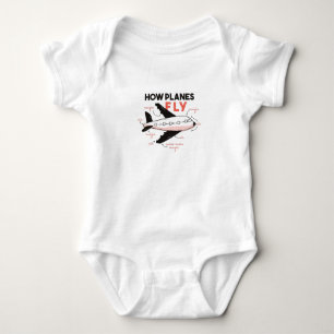 How Planes Fly Baby Bodysuit