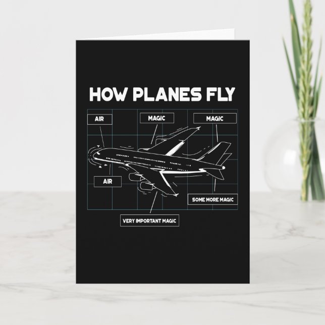 How Planes Fly For Student Pilots And Flight Card (Front)