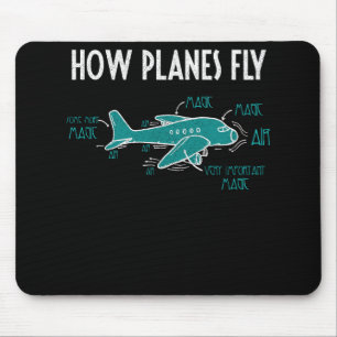 How Planes Fly Funny Aerospace Engineering Mouse Mat