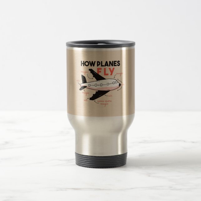 How Planes Fly Travel Mug (Center)