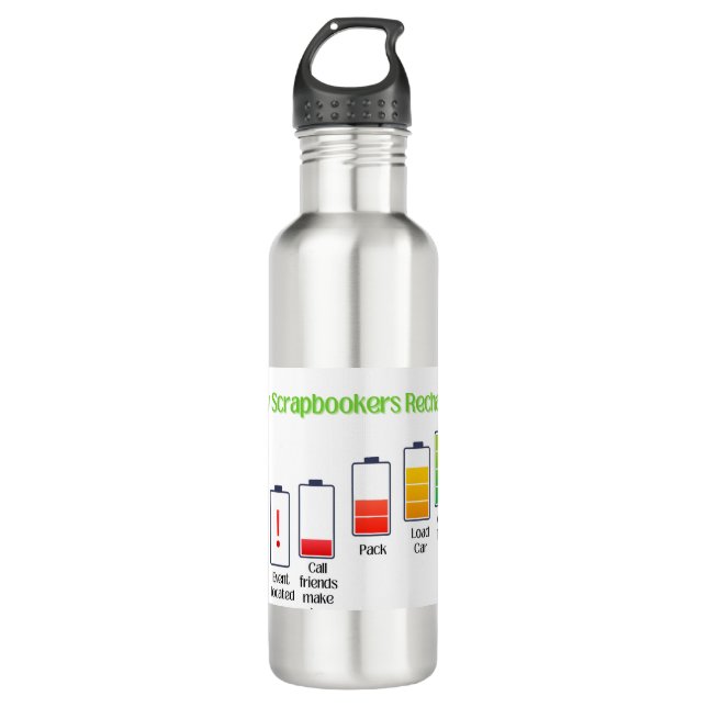 How Scrapbookers Recharge 710 Ml Water Bottle (Front)