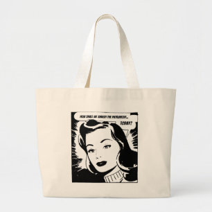 How shall we smash the patriarchy today? large tote bag