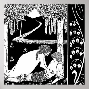 “How Sir Lancelot Was Discovered” by Aubrey Beards Poster