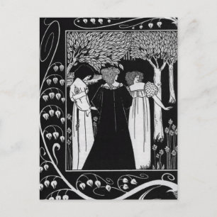 How Sir Launcelot was Known by Beardsley Postcard