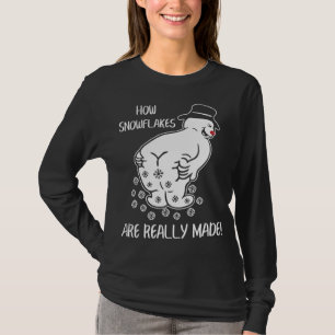 How Snowflake Are Really Made Funny Christmas Xmas T-Shirt