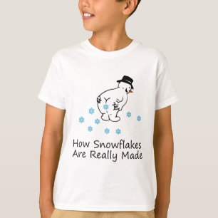 How Snowflakes Are Really Made Christmas Funny Sno T-Shirt