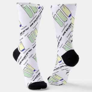 How Solvent Are You? Chemistry Humour Socks