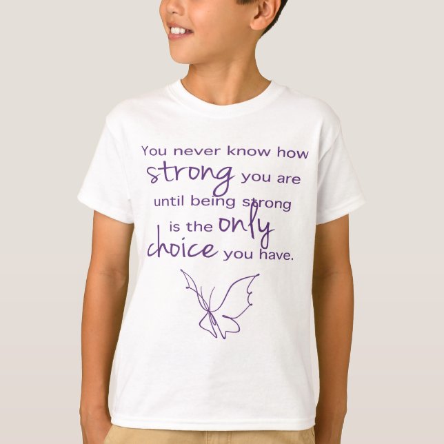 How Strong Butterfly T-Shirt (Front)