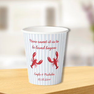 How Sweet It Is to Be Loved Bayou Crawfish Boil Paper Cups