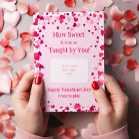 How Sweet Teacher Valentine's Gift Card Holder
