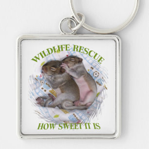 How Sweet Tiny Infants - Wildlife Rescue Key Ring