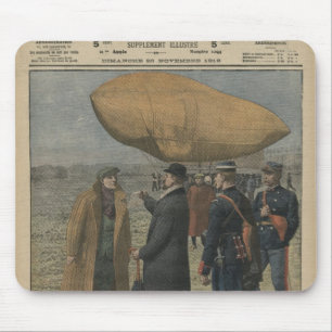 How the air conquerors are welcomed in France Mouse Mat
