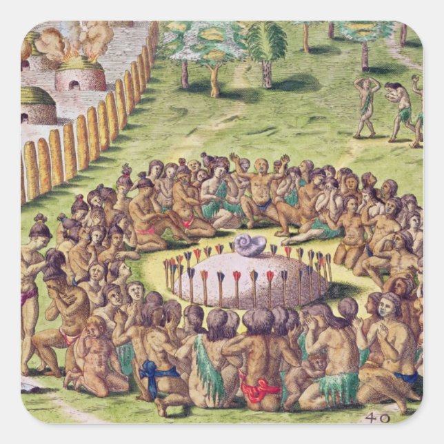 How the Chief is Buried, from 'Brevis Square Sticker (Front)