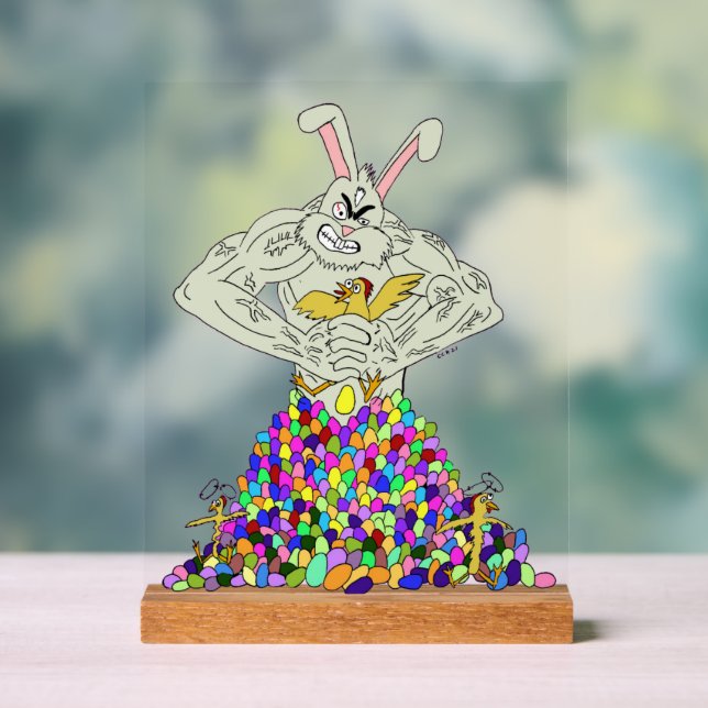 How the Easter Bunny gets his eggs   Acrylic Sign (Neutral)