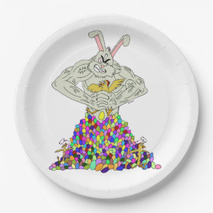 How the Easter Bunny gets his eggs   Paper Plate
