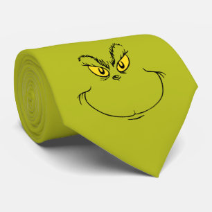 How the Grinch Stole Christmas Face Neck Tie