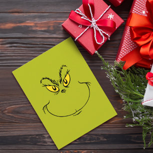How the Grinch Stole Christmas Face Postcard