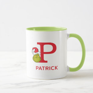 How the Grinch Stole Christmas   Name & Monogram P Mug