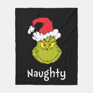 How the Grinch Stole Christmas   Naughty Grinch Fleece Blanket