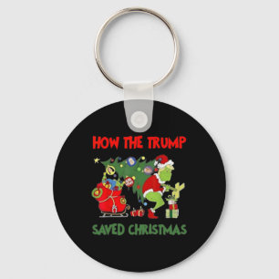 How The Trump Saved Christmas Funny Trump Christma Key Ring