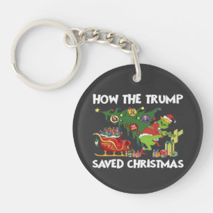How The Trump Saved Christmas Key Ring