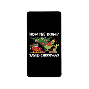 How The Trump Saved Christmas Label