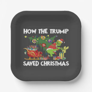 How The Trump Saved Christmas Paper Plate
