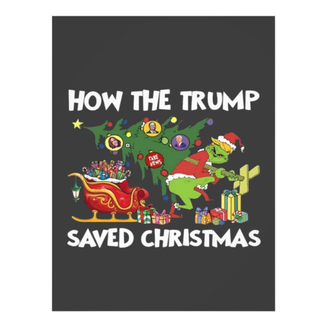 How The Trump Saved Christmas Photo Print (Front)