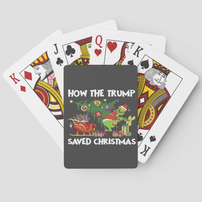How The Trump Saved Christmas Playing Cards (Back)