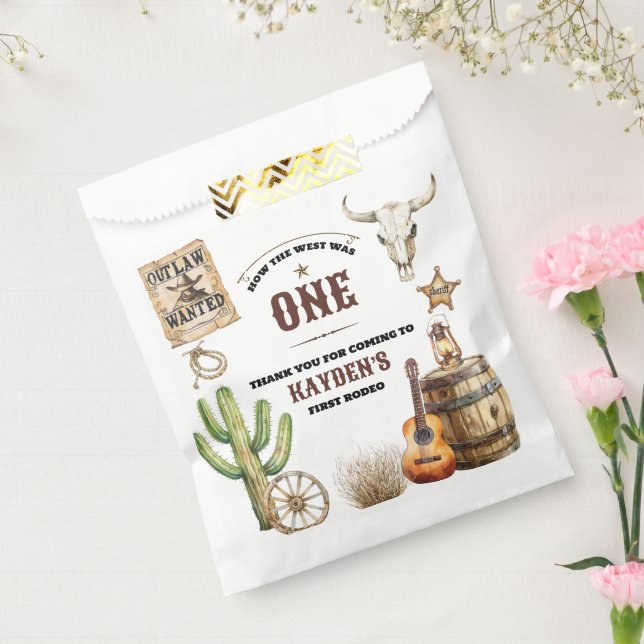 How the West was One First Birthday Party Favour Bags (Sealed)