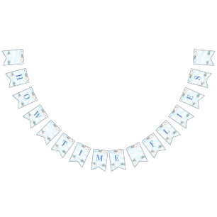 How Time Flies Toy Plane Travel Theme Bunting