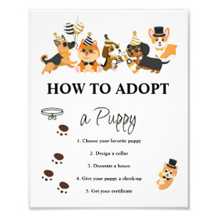 How To Adopt A Puppy Sign