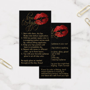 How to Apply - Red Lips on Black