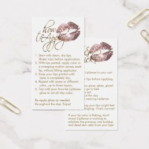 How to Apply - Rose Lips
