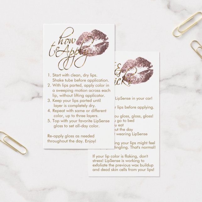 How to Apply -  Rose Lips (Office)