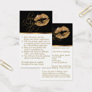 How to Apply & Tips - Gold Glitter Lips