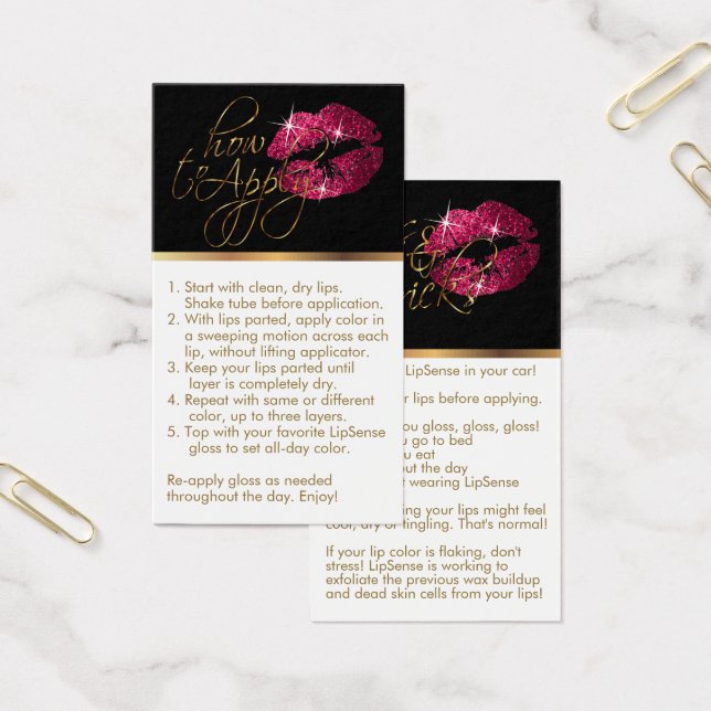 How to Apply & Tips -  Hot Pink Glitter Lips (Office)