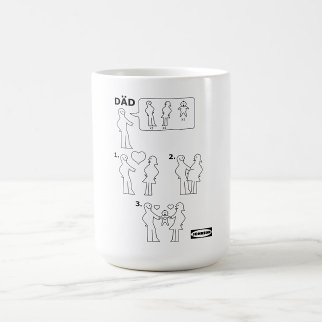 How to Assemble a Dad Instruction Sheet Parody Coffee Mug (Center)