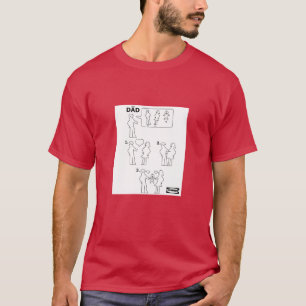 How to Assemble a Dad Instruction Sheet Parody T-Shirt