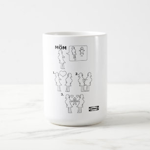 How to Assemble a Gay Mum Instruction Sheet Parody Coffee Mug