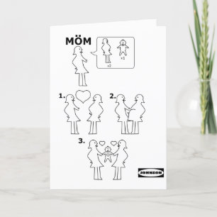 How to Assemble a Gay Mum Instruction Sheet Parody Holiday Card