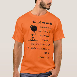 How to Barbell Squat T-Shirt