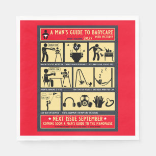 How To Be A Dad Guide Napkin