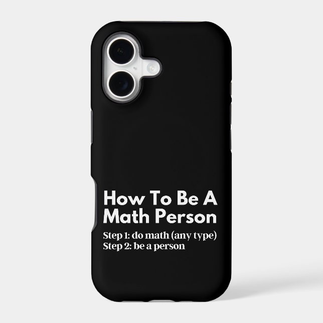 How To Be A Math Person (Back)
