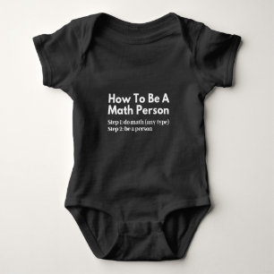 How To Be A Math Person Baby Bodysuit