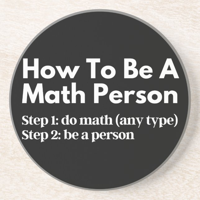 How To Be A Math Person Coaster (Front)
