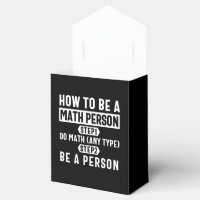 How To Be A Math Person